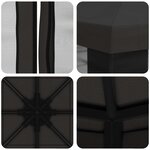 vidaXL Abri de jardin avec parois 3 x 3 m Anthracite