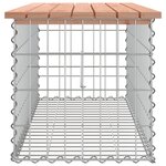 vidaXL Banc de jardin design gabion 103x44x42cm bois massif de douglas