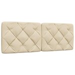 vidaXL Lit avec matelas crème 120x200 cm tissu