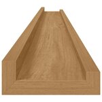 vidaXL Étagère Murale 4 Pièces Marron 115 x 9 x 3 cm Bois d'ingénierie