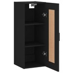 vidaXL Armoire murale noir 34 5x34x90 cm bois d'ingénierie