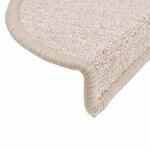 vidaXL Tapis d'escalier 30 pièces 56 x 17 x 3 cm Taupe Demi-rond