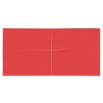 vidaXL Mur de tente de fête 2 Pièces Rouge 400 x 195 cm PE et acier