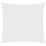 vidaXL Voile de parasol tissu oxford carré 4 5x4 5 m blanc