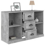 vidaXL Buffet gris béton 104 5x35 5x67 5 cm bois d'ingénierie