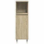 vidaXL Armoire salle de bain chêne sonoma 30x30x100 cm