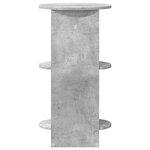 vidaXL Meuble d'appoint Gris Béton Bois d’ingénierie