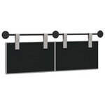 vidaXL Tête de lit suspendue Gris nuage Tissu
