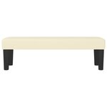 Banc banquette 100 x 30 x 30 cm synthétique crème 02_0010477