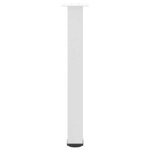 vidaXL Pieds de table console 4 pièces Blanc 72-74 cm Acier