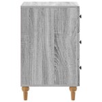 vidaXL Cabinet de chevet avec tiroir Sonoma gris 43 x 41 x 66 5 cm