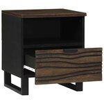 vidaXL Table de nuit   40x33x46 cm  en bois massif de mangue