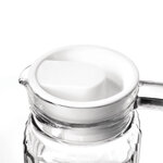 Pichet rainuré en verre 1 l olympia - boite de 6 -  - verre1 x243mm