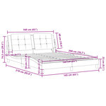 vidaXL Cadre de lit sans matelas gris 160x200 cm similicuir