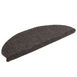 vidaXL Tapis d'escalier autocollants 15 Pièces anthracite 65x21x4 cm