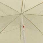 vidaXL Parasol de plage Jaune sable 300 cm