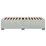 vidaXL Cadre de lit Gris clair 90x190 cm Velours