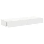 vidaXL Meubles TV avec éclairage LED 2 Pièces blanc 60x35x15 5 cm