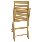 vidaXL Chaises pliables de jardin lot de 4 bois massif d'acacia
