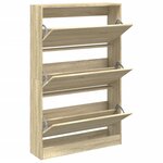 vidaXL Armoire à chaussures chêne sonoma 80x21x125 5cm bois ingénierie