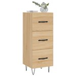 vidaXL Buffet Chêne sonoma 34 5x34x90 cm Bois d'ingénierie
