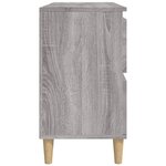 vidaXL Meuble d'évier sonoma gris 80x33x60 cm bois d'ingénierie
