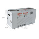 Lot de 20 caisses de stockage 50L