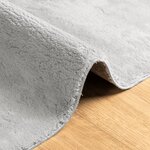 vidaXL Tapis HUARTE à poils courts doux et lavable gris 160x160 cm