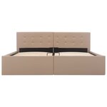 vidaXL Cadre de lit avec rangement hydraulique Similicuir 160x200 cm