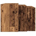 vidaXL Tables gigognes 3 Pièces vieux bois bois d'ingénierie