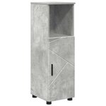 vidaXL Ensemble de mobilier de salle de bain 4 Pièces Gris béton