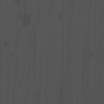 vidaXL Tête de lit murale Gris 147x3x90 cm Bois massif de pin