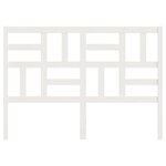 vidaXL Tête de lit Blanc 126x4x104 cm Bois massif de pin