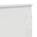 vidaXL Tête de lit Blanc Brillant 140 cm Bois d'ingénierie