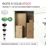 Boite à colis atout blanc 9010 mat sablé