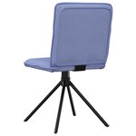 vidaXL Chaises à manger lot de 2 bleu jean tissu