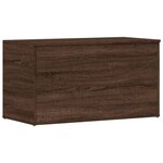 vidaXL Coffre de rangement Chêne marron 84x42x46 cm Bois d'ingénierie