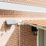 vidaXL Auvent Rétractable Jaune et Orange 450 × 350 cm Tissu et acier