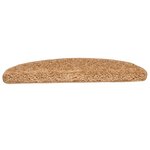 vidaXL Tapis d'escalier 10 Pièces 65x21x4 cm Beige