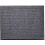 vidaXL Tapis d'entrée PVC Gris 90 x 150 cm