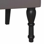 vidaXL Banc Chesterfield Gris 119.5 x 64.5 x 75 cm Cuir synthétique