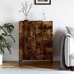 vidaXL Buffet chêne fumé 69 5x34x90 cm bois d'ingénierie