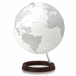 Globe terrestre lumineux Full Circle Reflection Ø 30 cm - Blanc