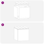 vidaXL Banc de jardin Argent 40 x 40 x 43 cm Acier inoxydable