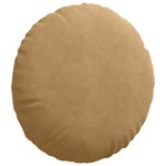 vidaXL Coussins de siège 2 Pièces Marron Ø80 x 29 cm Velours