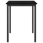 vidaXL Table de salle à manger / Table de repas MÉTAL