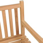 Vidaxl banc de jardin avec coussin vert vif 120 cm bois de teck massif