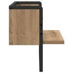 vidaXL Étagère Murale Chêne artisan 30 x 25 x 30 cm Bois d'ingénierie