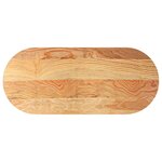 vidaXL Dessus de table 140x60x4 cm bois de chêne massif ovale