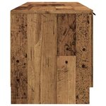 vidaXL Meuble TV vieux bois 140x35x40 cm bois d'ingénierie